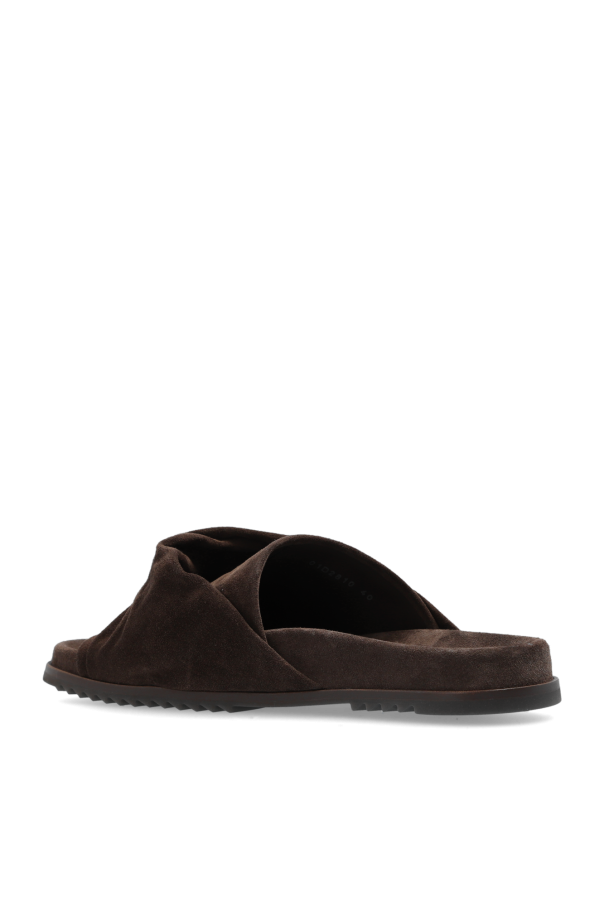 【関税＆送料込み】Rick Owens Mobius Leather Slides Rick Owens Mobius Leather Slides | italist